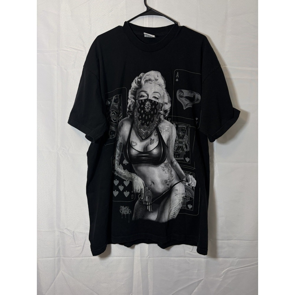 Pro 5 Super Heavy 2XL Tall Street Certified Marilyn Monroe T Shirt Baggy Y2K